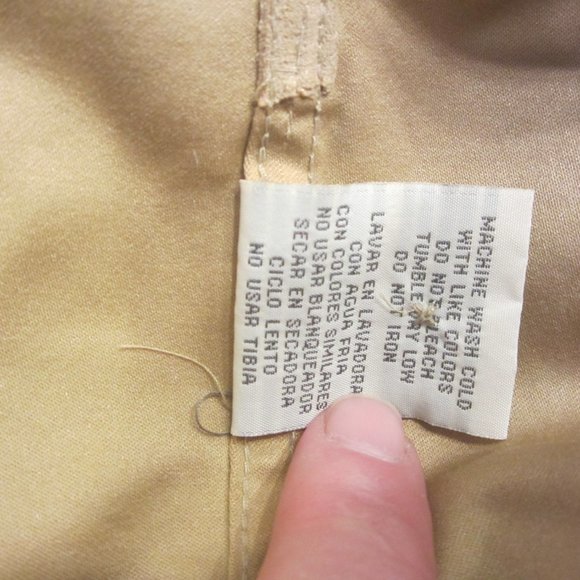 DRESS SHIRT SOLITUDE SUEDELIKE SHIRT, TAN LONG SLEEVES, XL WOMENS - Picture 8 of 8